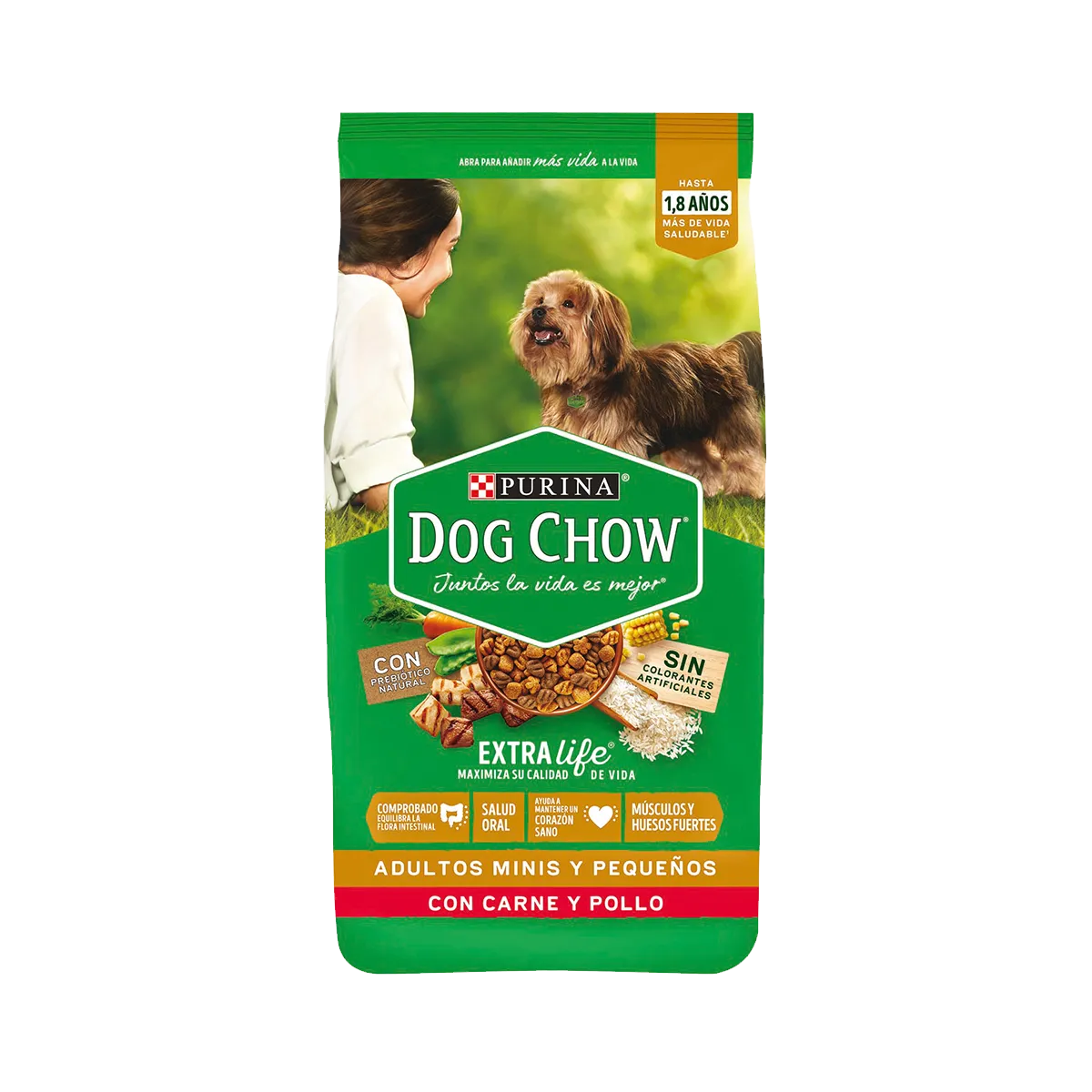 Purina Dog Chow Adulto Mini Pequeño Carne y Pollo 3kg