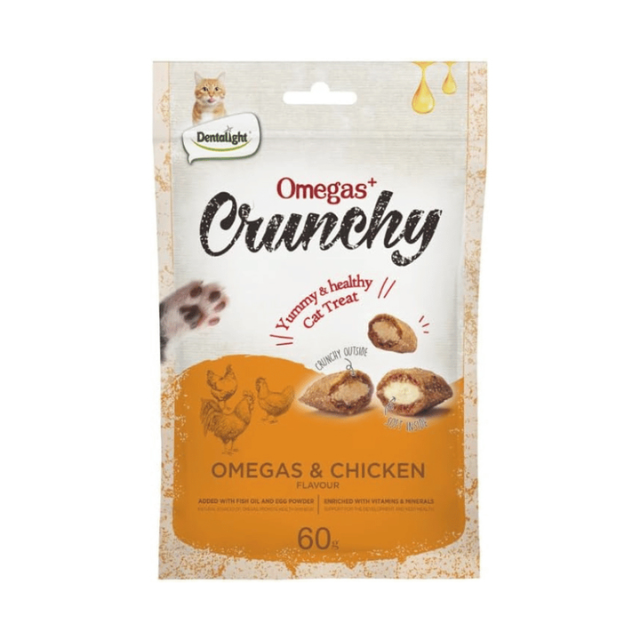Galleta Rellena Omega y Pollo Crunchy 60 gr