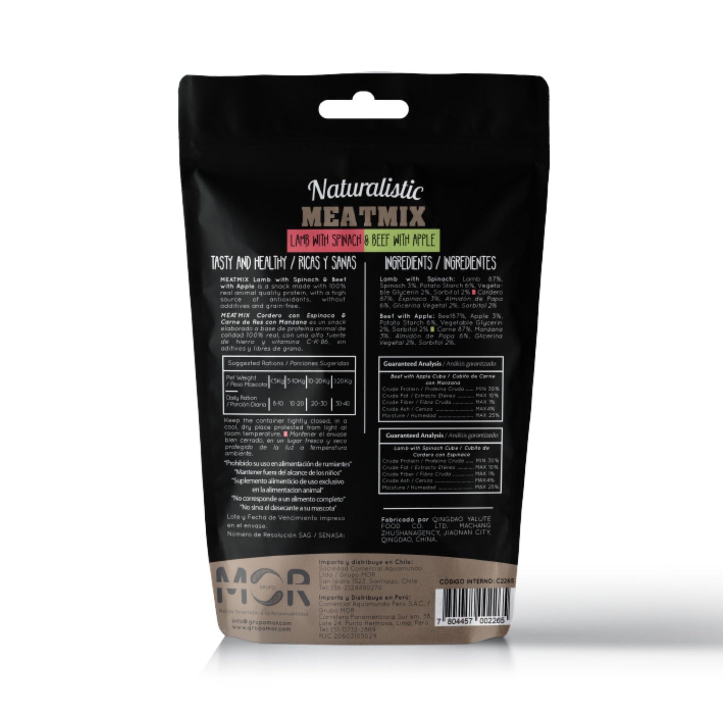 Naturalistic Meatmix Cordero/Espinaca y Carne/Manzana 100 Grs