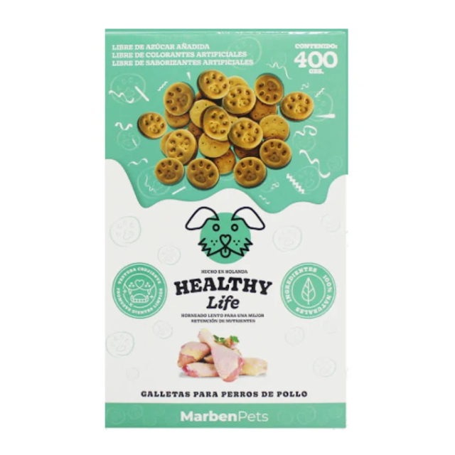 Healthy Life Galletas Sabor a Pollo 400 gr