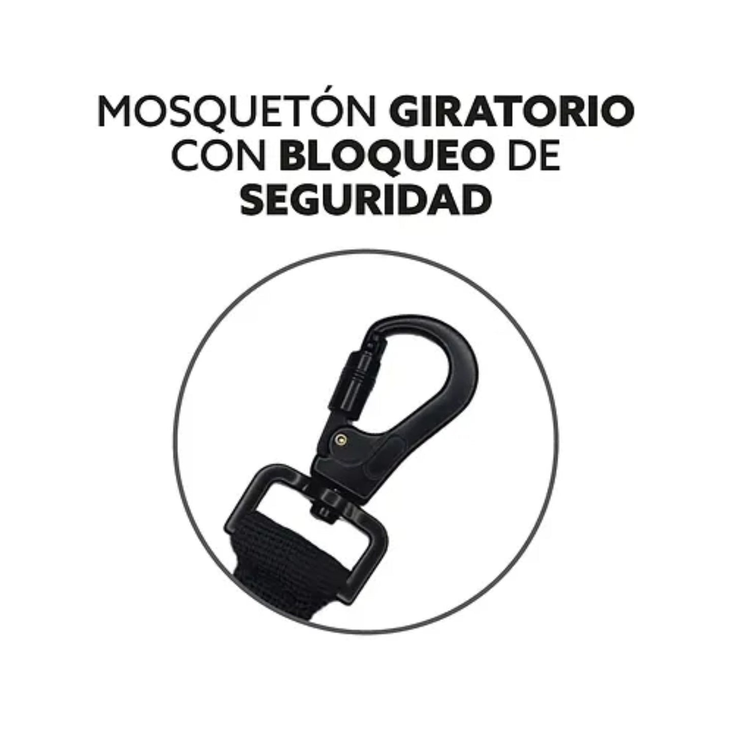 PetLounge Correa 5 mt Negra