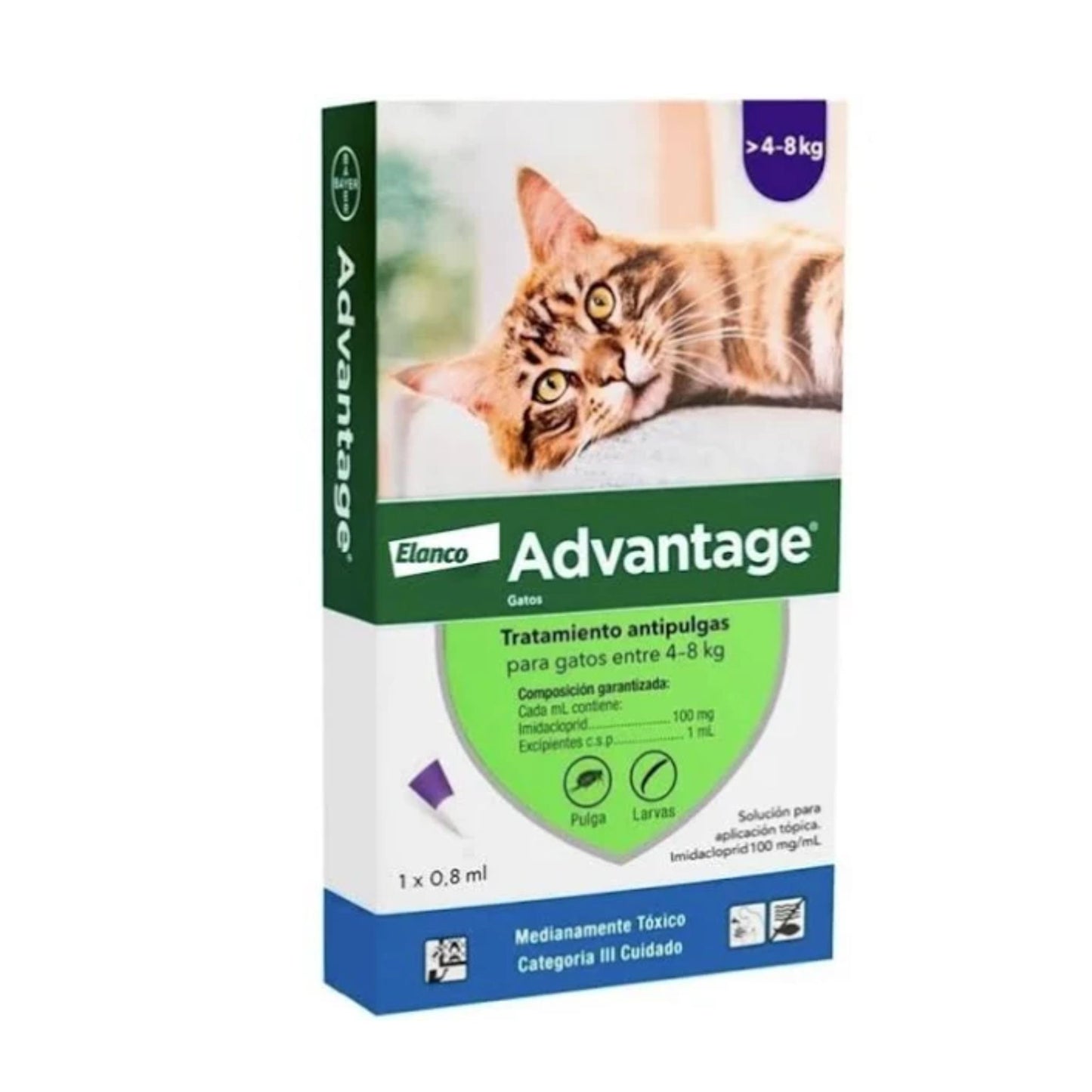 Antiparasitario Advantage Gato - 4 a 8kg
