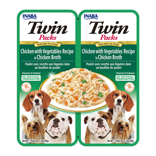 Inaba Twins Packs Pollo con Vegetales 80 gr