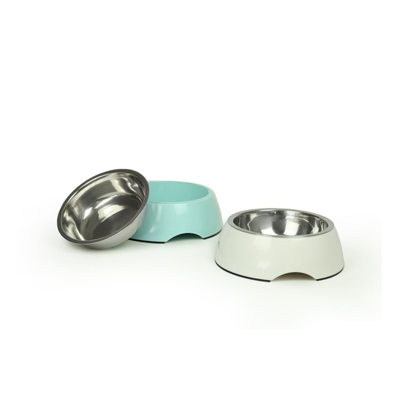 BRNX Plato Melamina y Acero Inoxidable Talla L