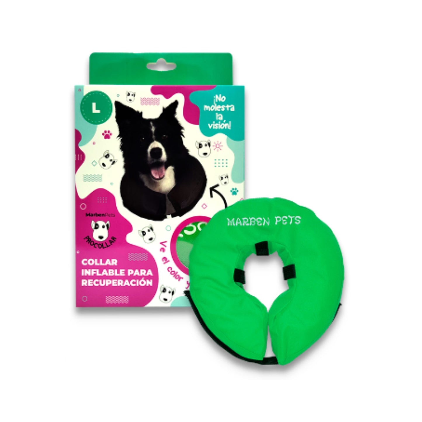 MarbenPets Collar de Proteccion Inflable - L