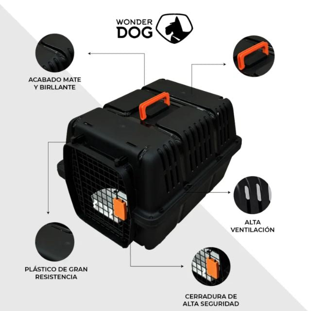 Wonder Dog Jaula transportadora para perros y gatos