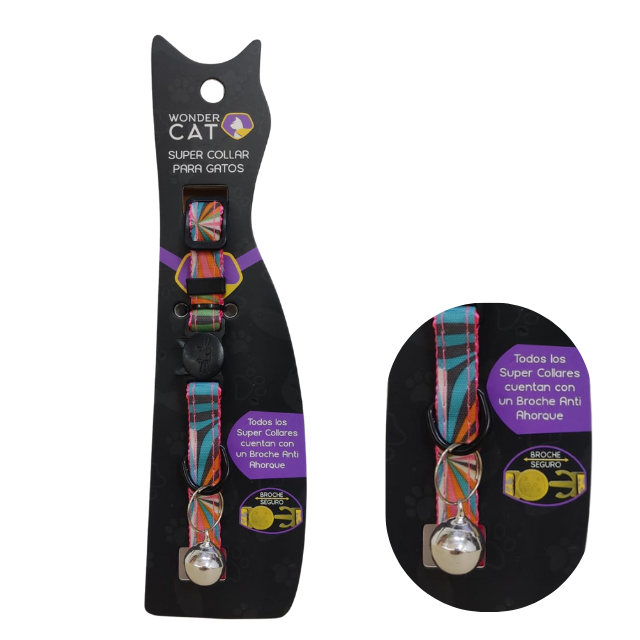 Wonder Cat Collar Gato - Caleidoscopio