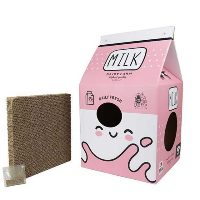 BRNX Rascador con Forma Caja de Leche