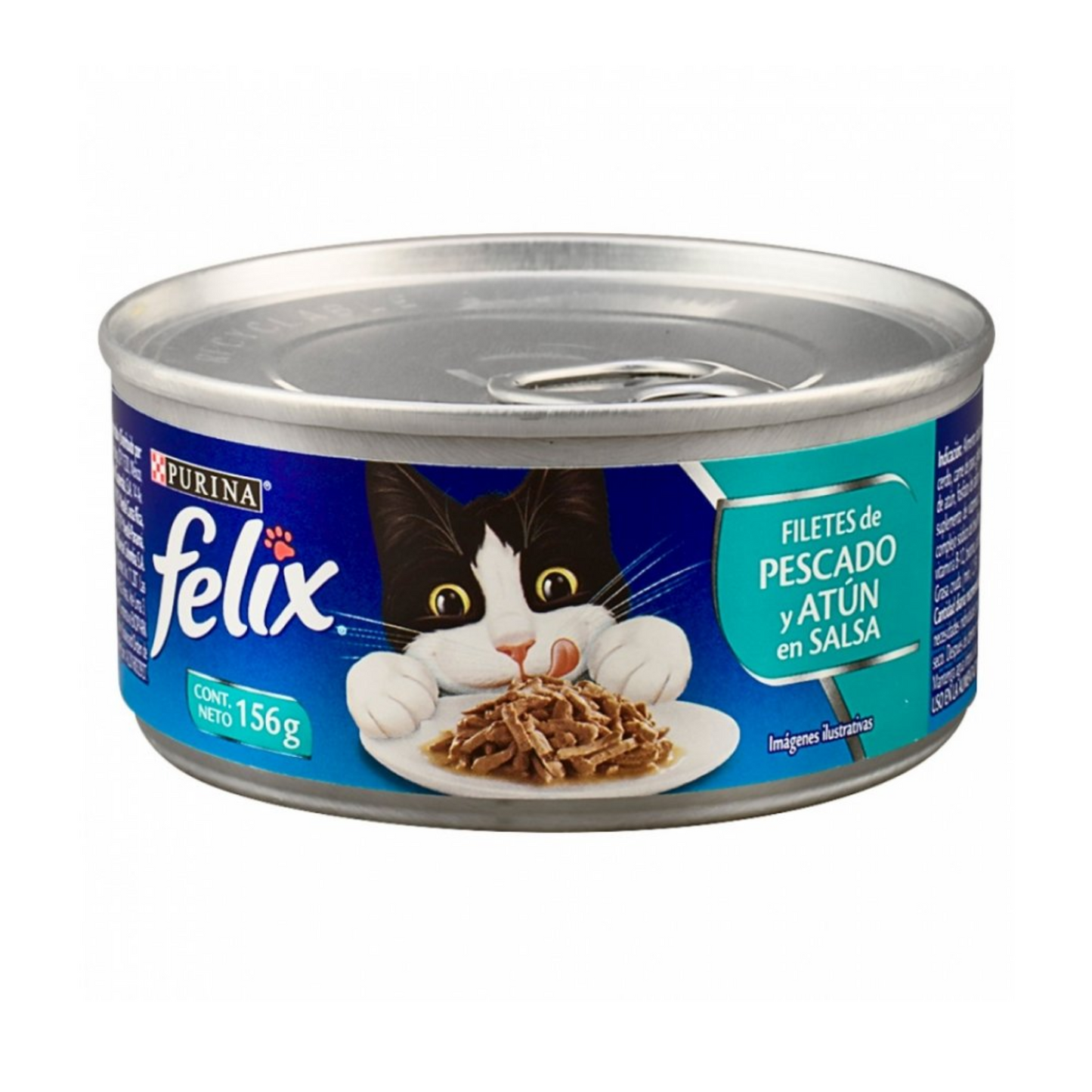 Purina Felix Original Paté Filete de Pescado y Atún en Salsa Lata 156 gr