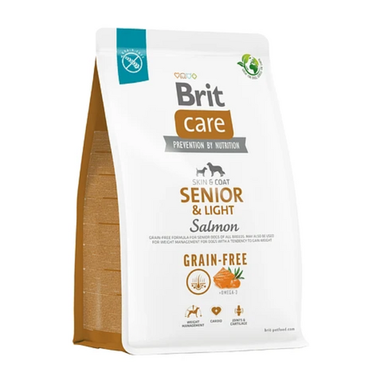 Brit Care Dog Grain-Free Senior & Light Salmon 3KG