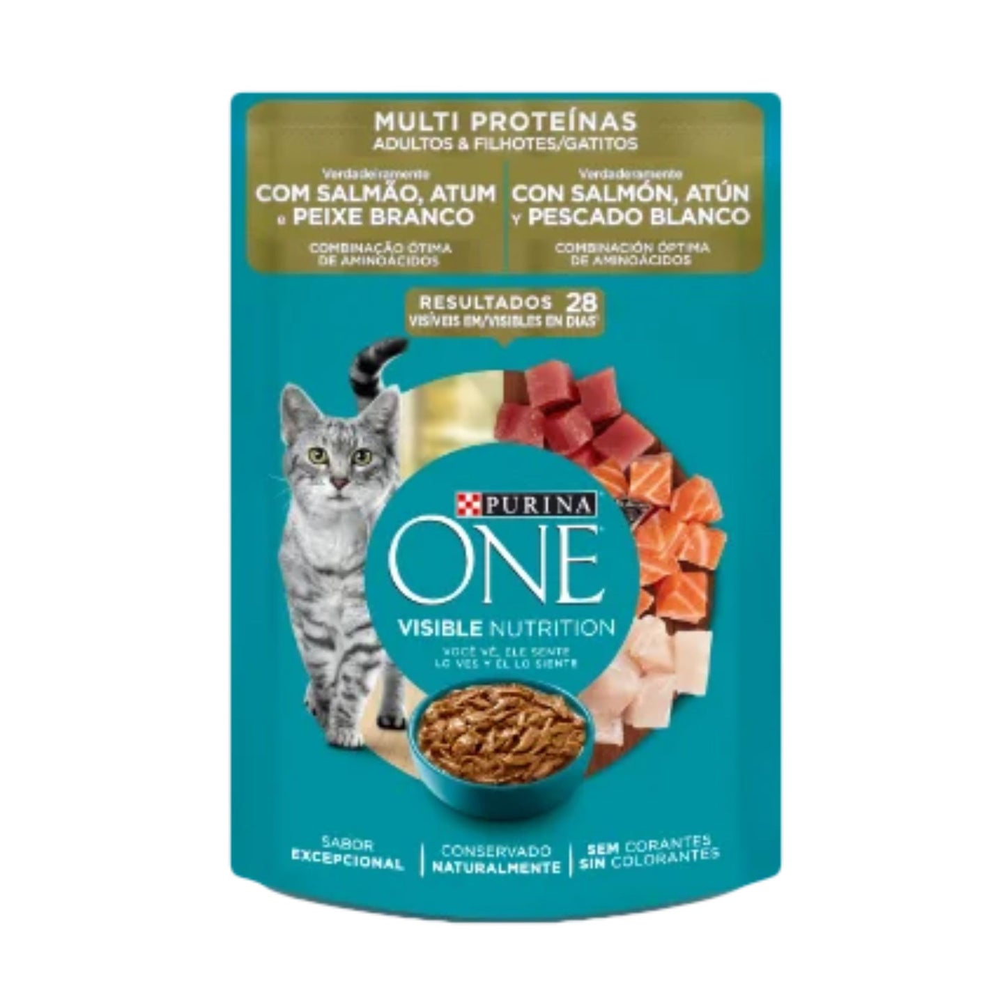 Purina ONE Gatos Multi Protein Adult y Kitten 85 g