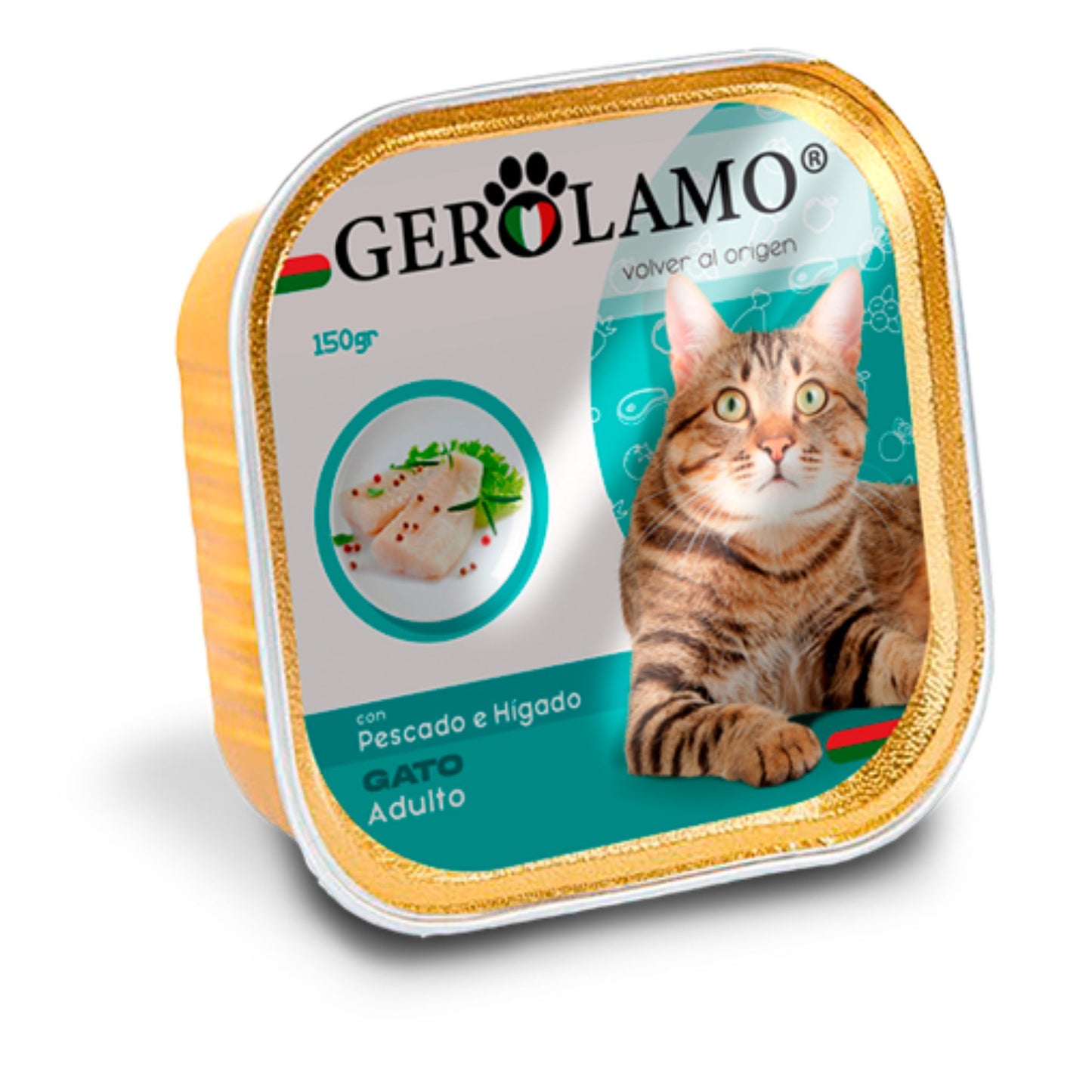 Gerolamo Pate Gato Pescado e Hígado 300 g