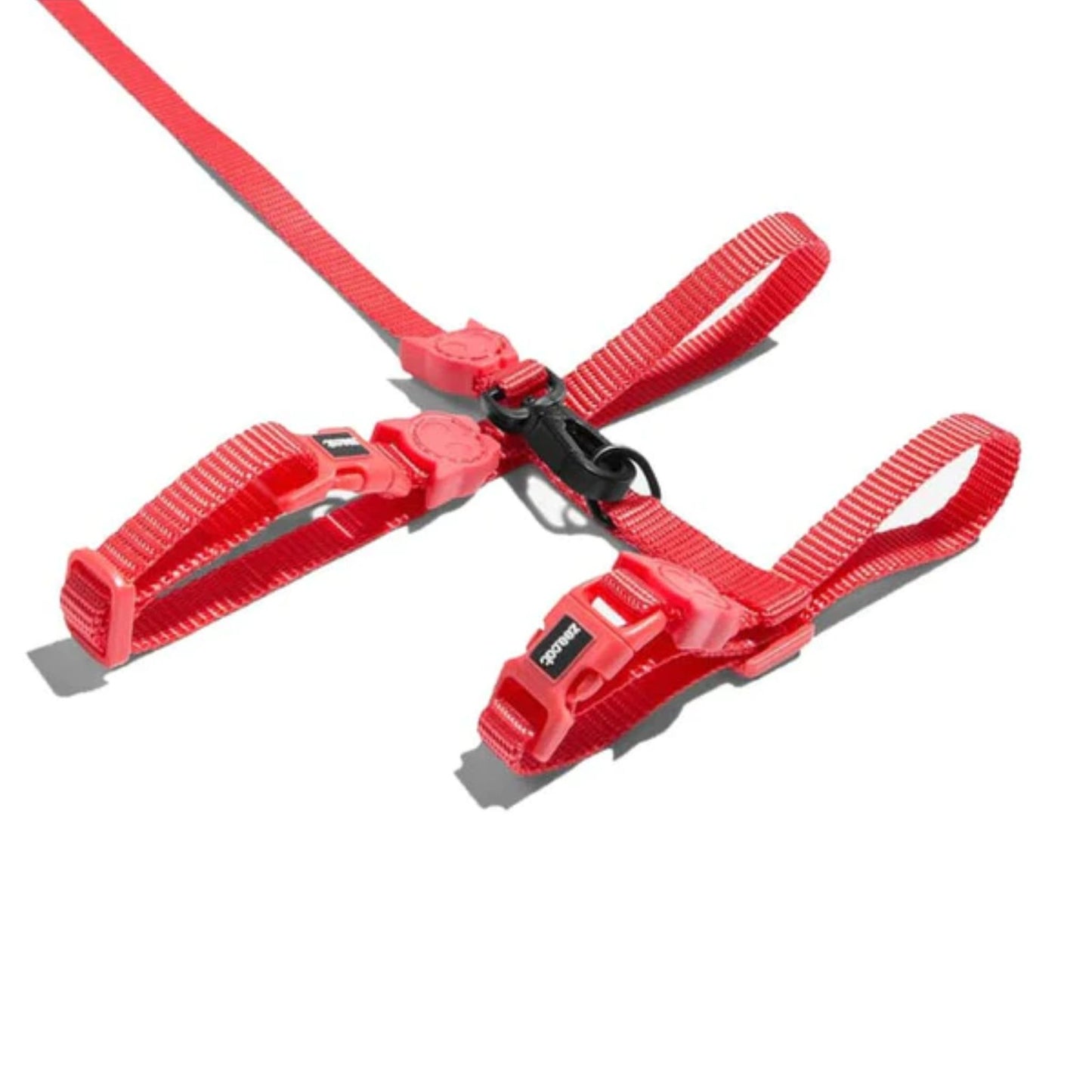 ZeeCat Neon Coral Harness Leash Set
