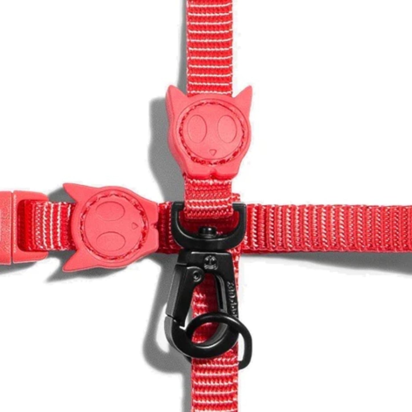 ZeeCat Neon Coral Harness Leash Set