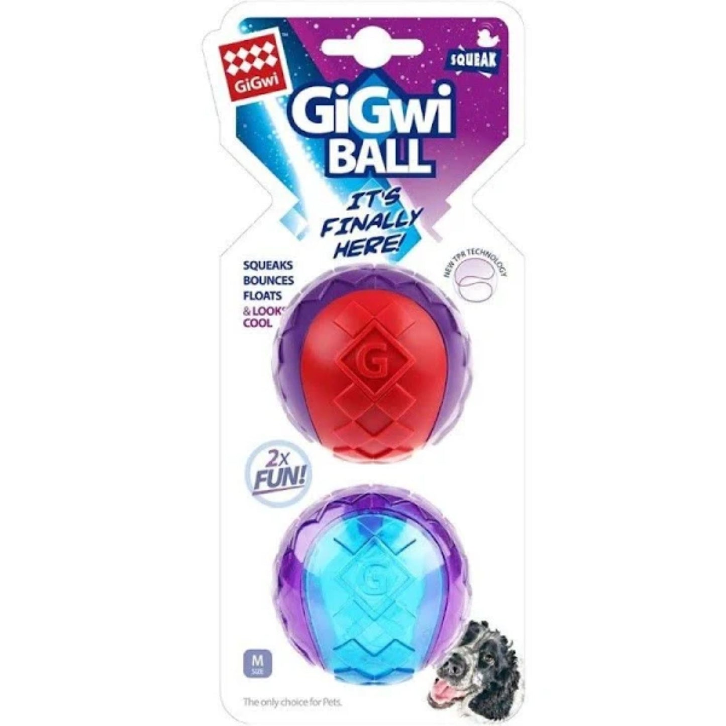 Pelota Squeaker Tamaño M 2 piezas