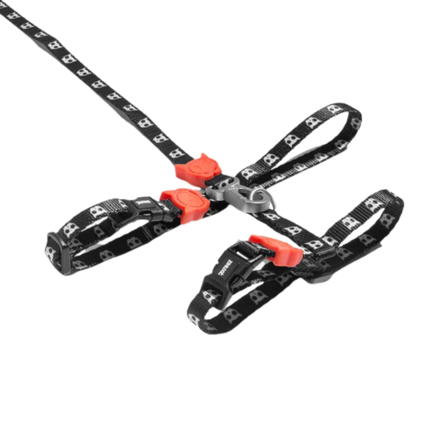 Zee.Cat Skull Harness Leash Set