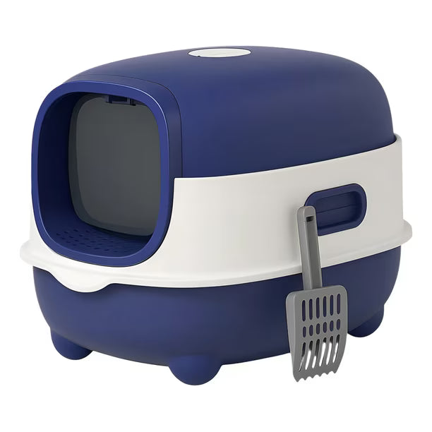 Arenero Grande Para Gato 45 x 36 x 28 cm - Baño para Gatos Color Azul