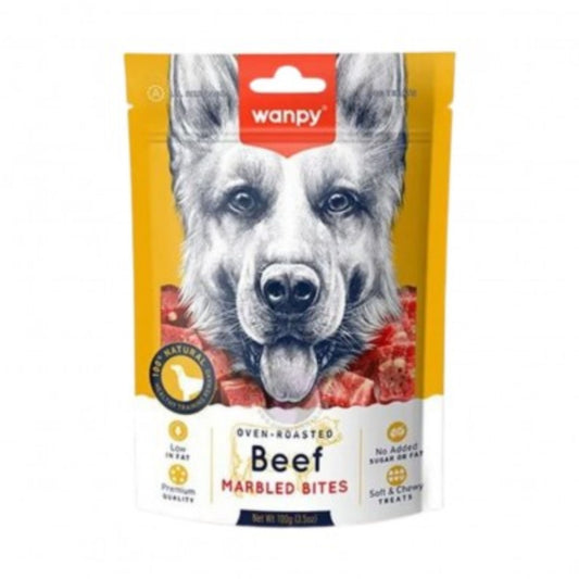 Wanpy Jerky Dog Marbled Beef 100 gr