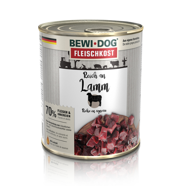 BewiDog Lata Rico en Cordero 800 gr