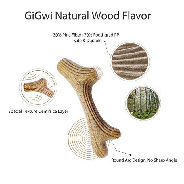 Wooden Antler Madera Natural Large
