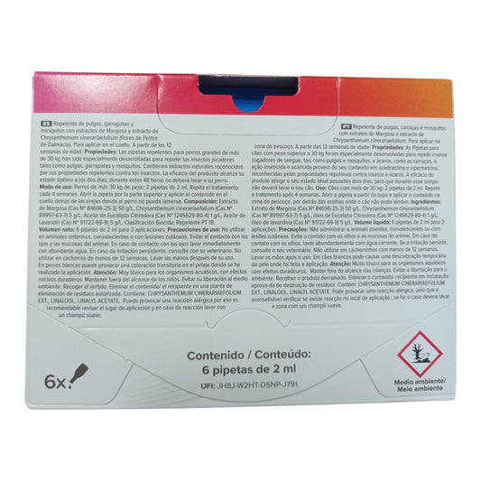 🐶 Pipetas Repelentes Beaphar para Perros Grandes (más de 30 kg) – 6 unidades