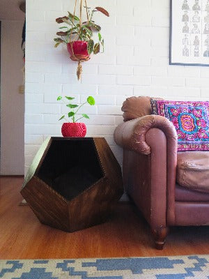 EcoRefugio de Madera - Mueble Poliedro - Casa de Gato
