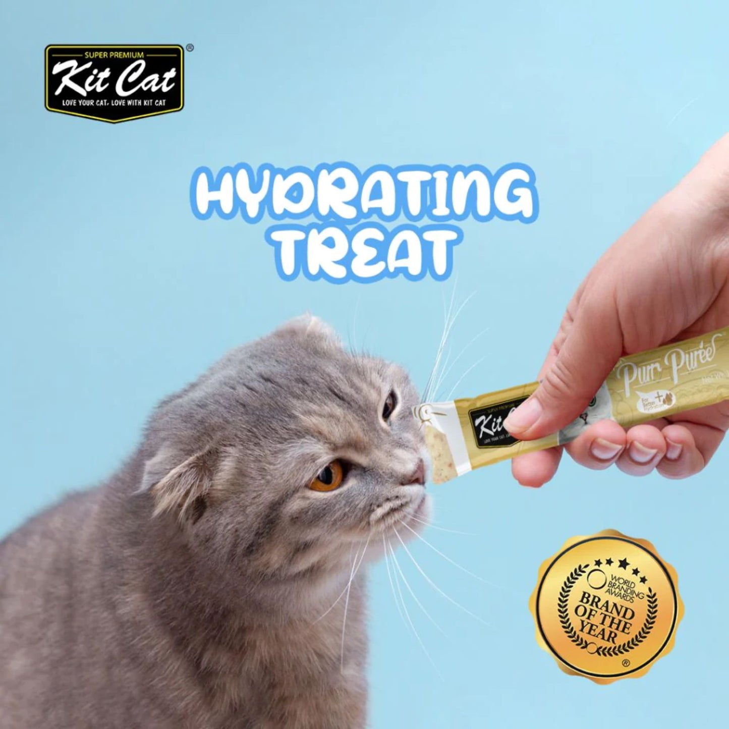 Kit Cat Purr Purée sabor Atún y Fibra - Control Bola de Pelos 60gr