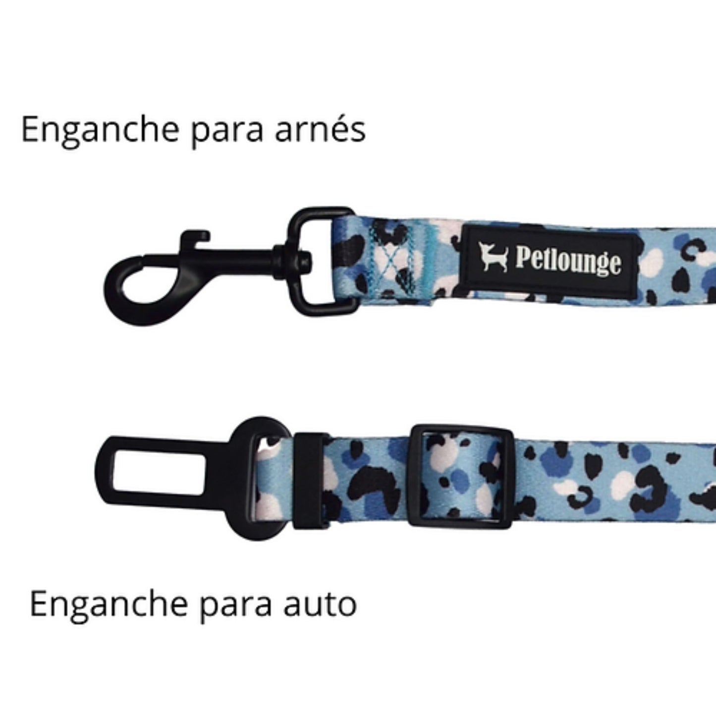 PetLounge Cinturon de Seguridad - Artic Leopard