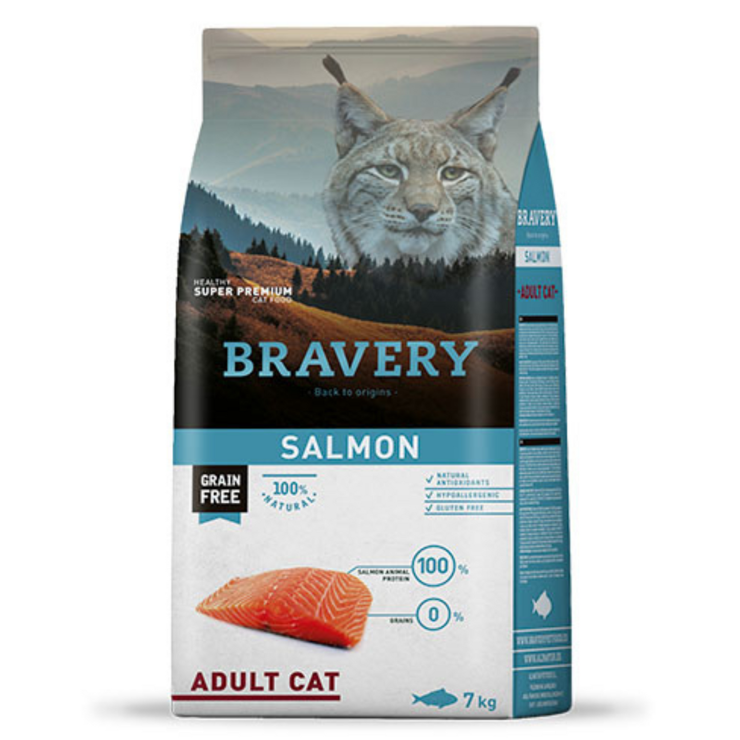 Alimento para Gatos Bravery Salmon Adulto 7 kg