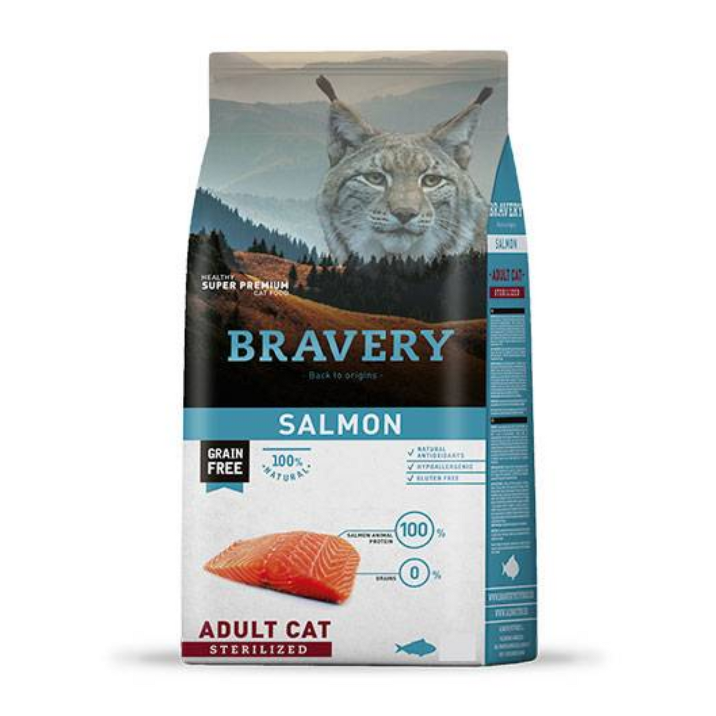 Alimento para Gatos Bravery Salmon Adulto Sterilized 2 kg