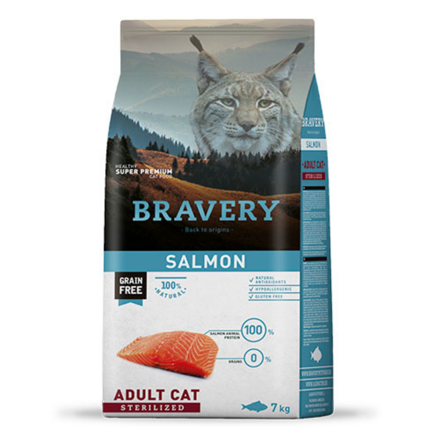 Alimento para Gatos Bravery Salmon Adulto Sterilized 7 kg