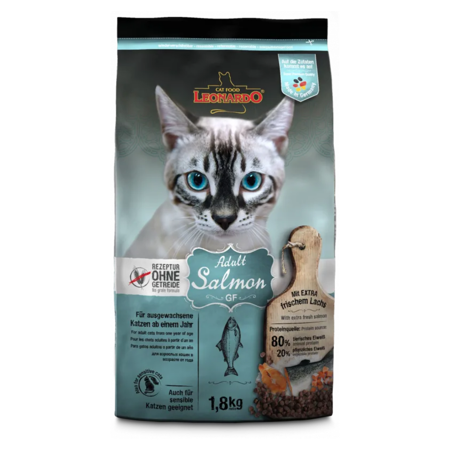 Leonardo Adult Gf Salmon 1.8 kg