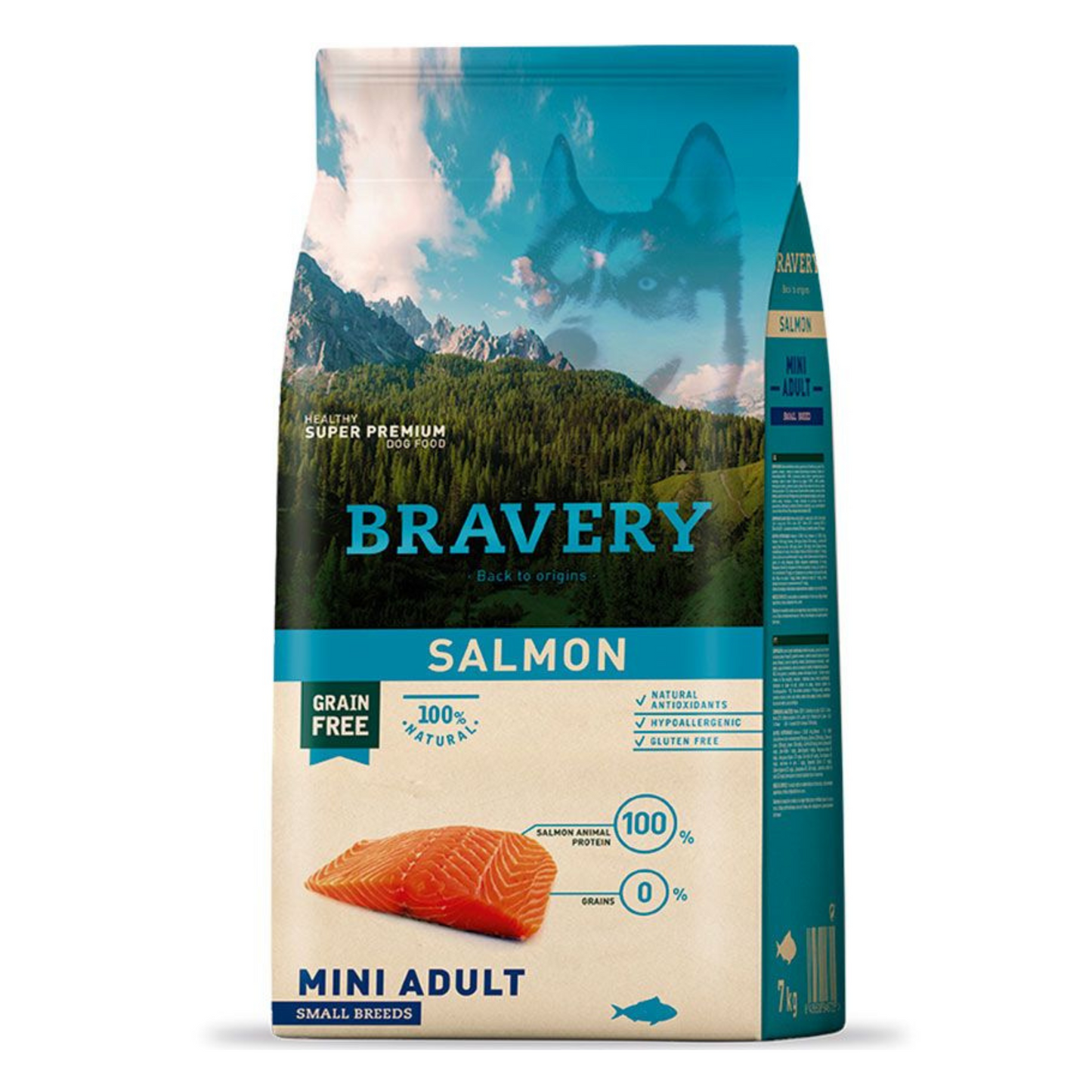 Alimento para Perros Bravery Salmon Mini Adult 2 kg