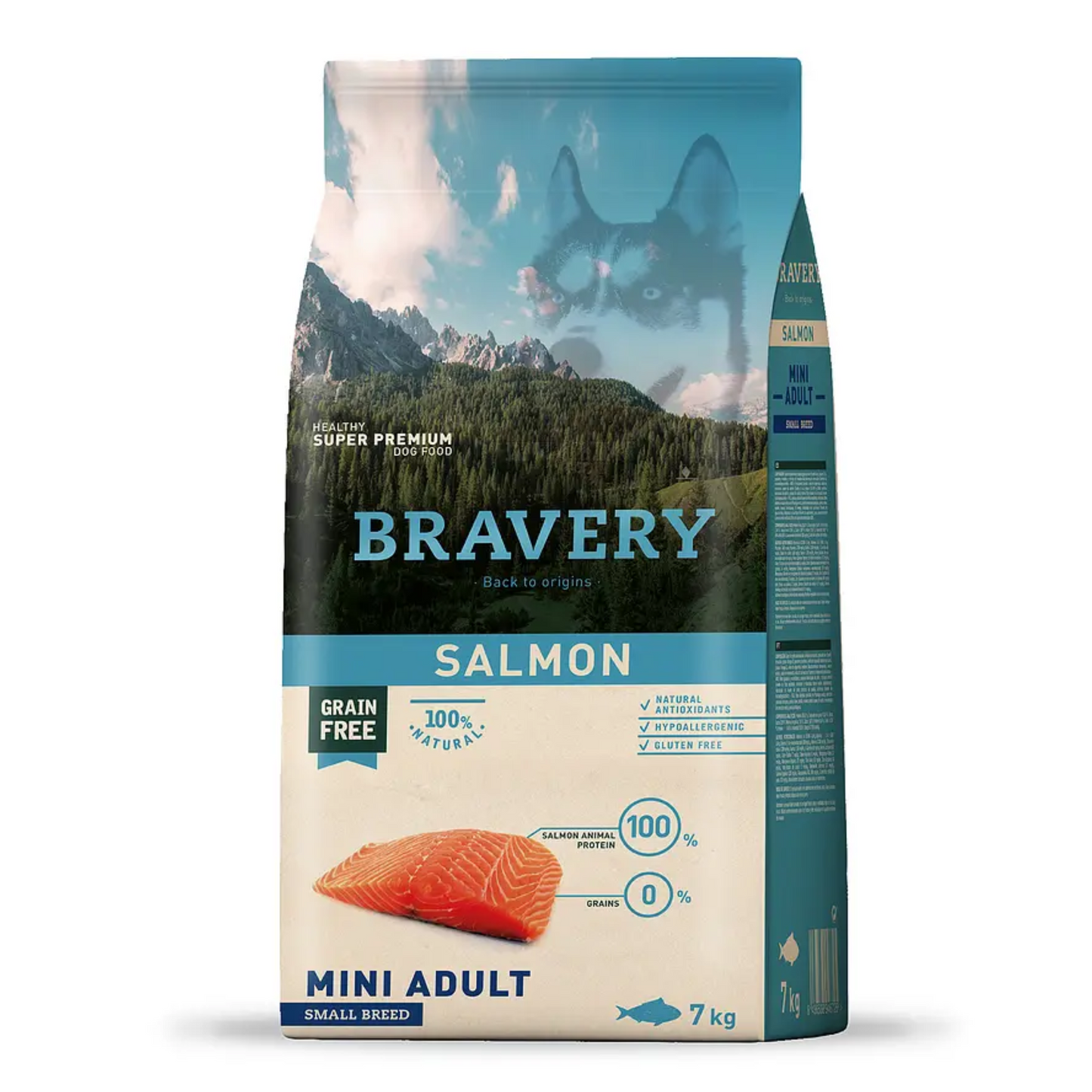 Alimento para Perros Bravery Salmon Mini Adulto 7 kg