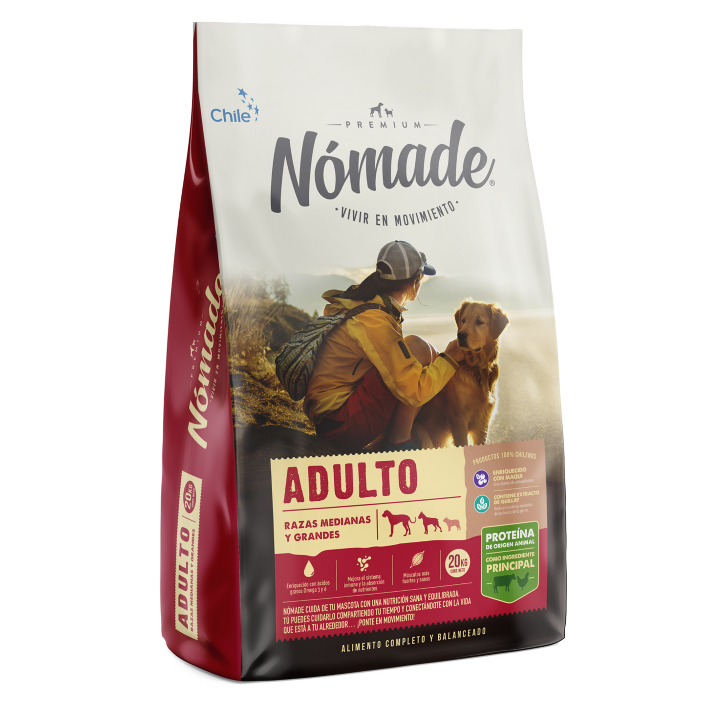 Alimento para Perros Nomade Adulto Raza Mediana y Grande 20 kg