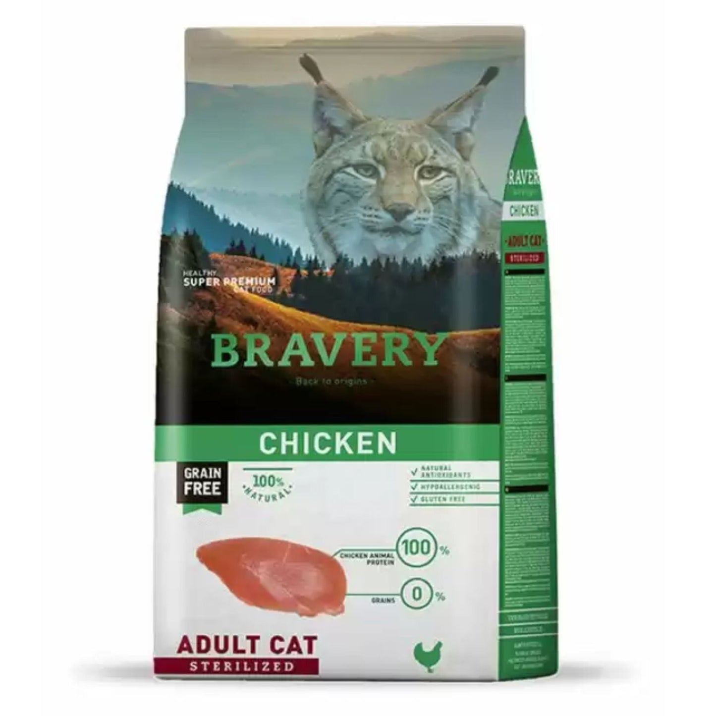Alimento para Gatos Bravery Chicken Adulto Sterilized 7 kg