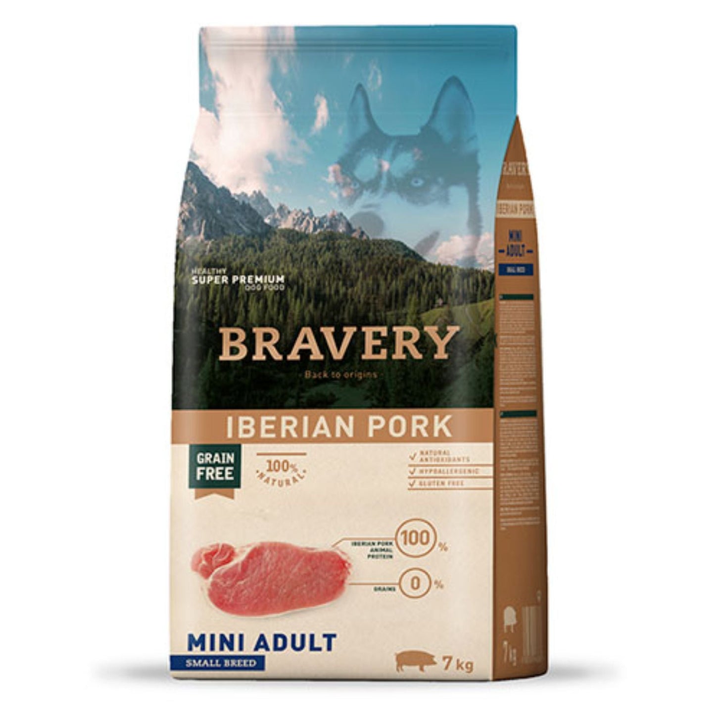 Alimento para Perros Bravery Iberian Pork Mini Adulto 2 kg
