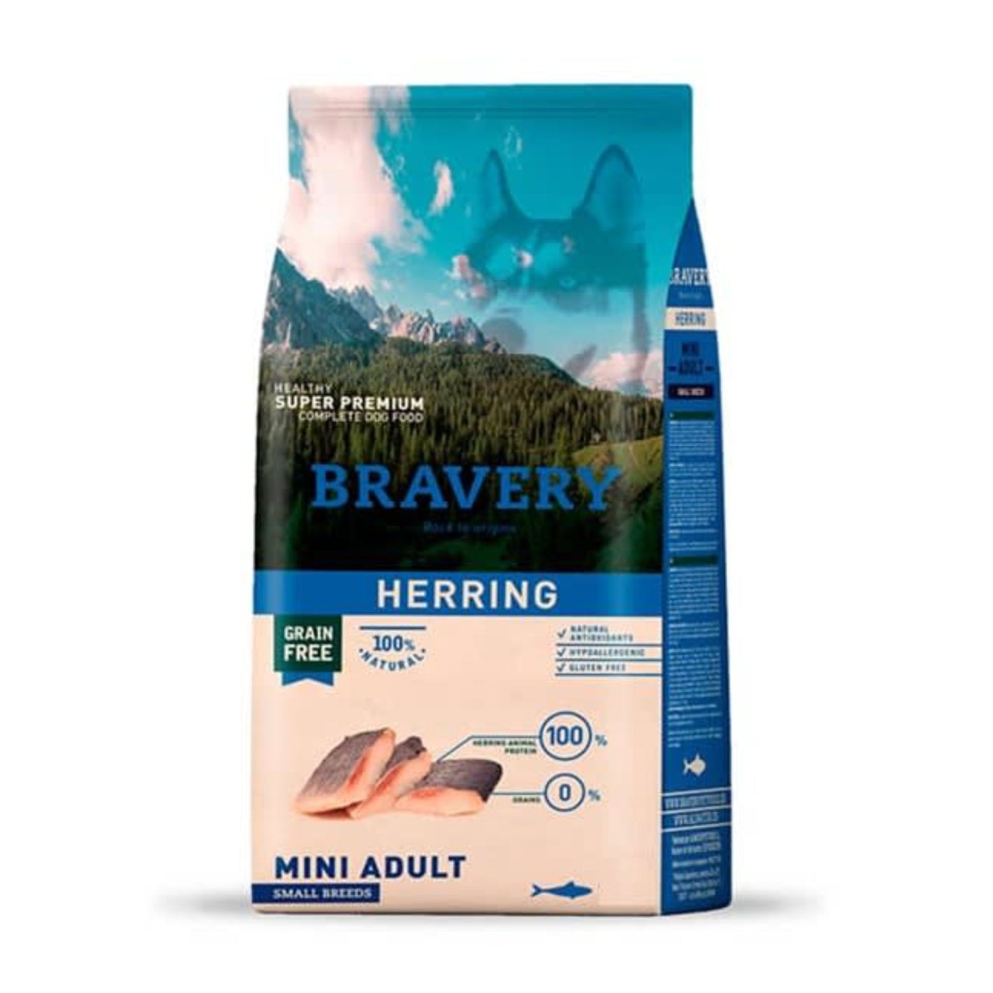 Alimento para Perros Bravery Herring Mini Adulto 2 kg