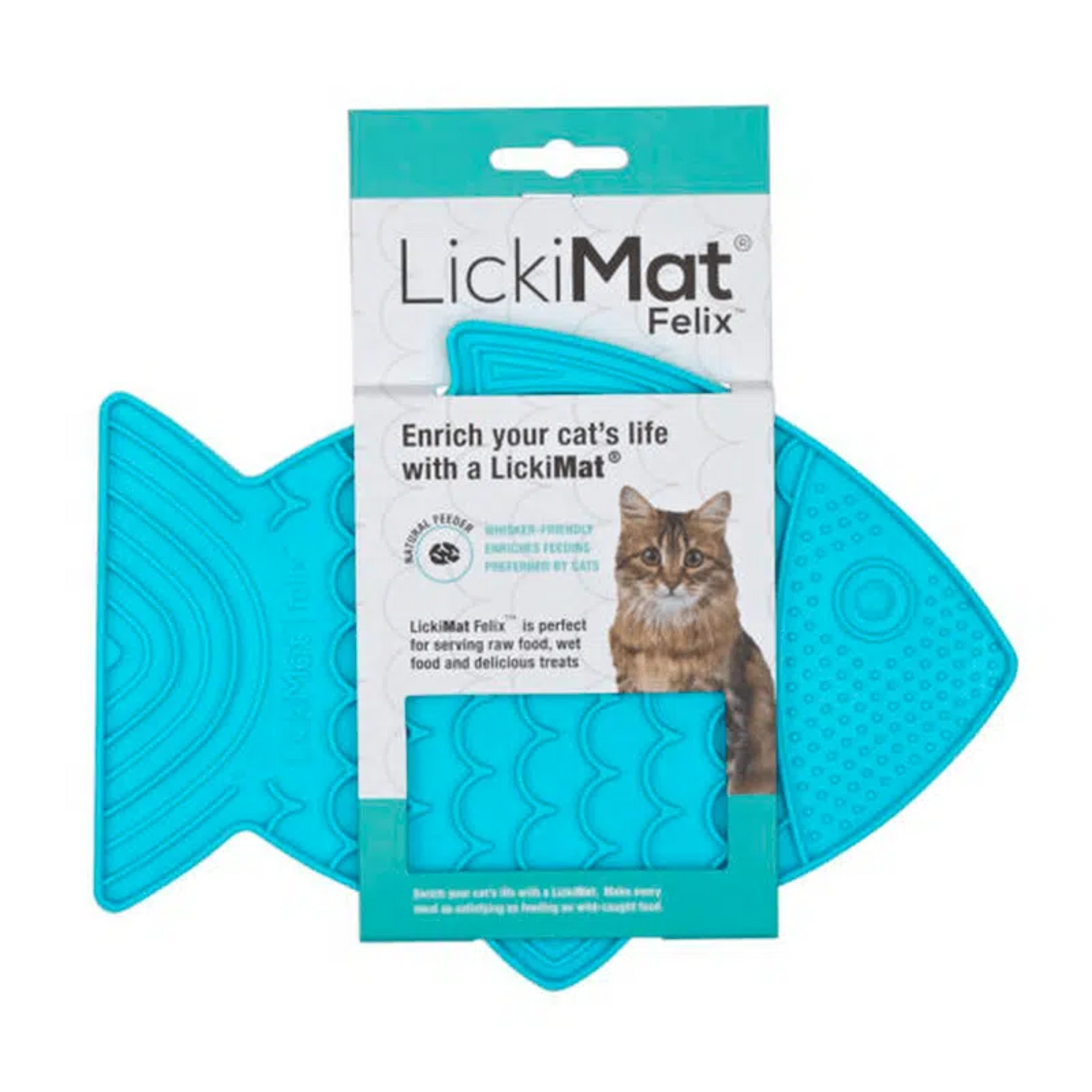 Lickimat Felix Turquesa Para Gatos