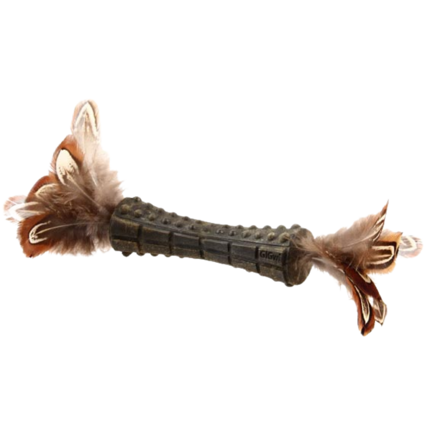 Gigwi Catnip Johnny Stick - Dos Lados De Pluma Natural Café