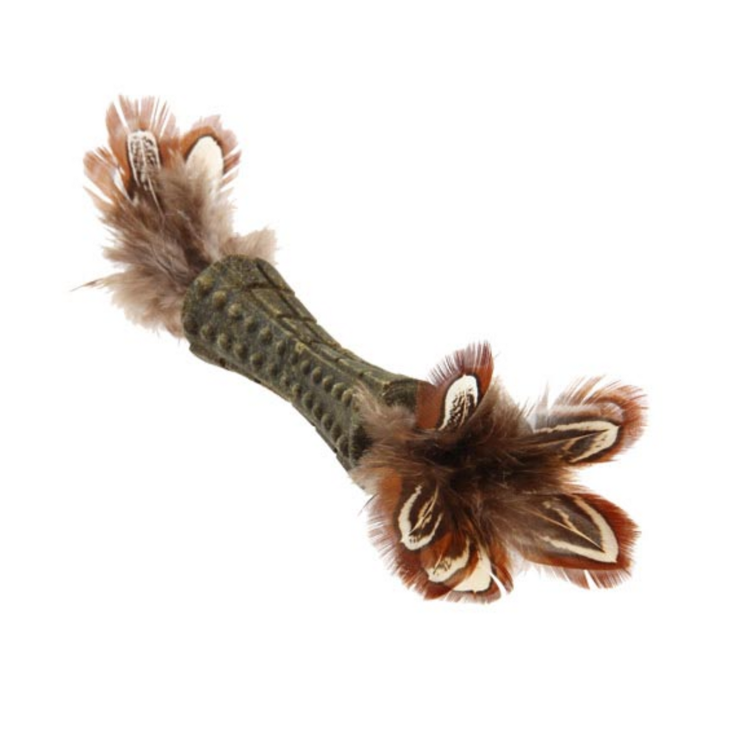 Gigwi Catnip Johnny Stick - Dos Lados De Pluma Natural Café