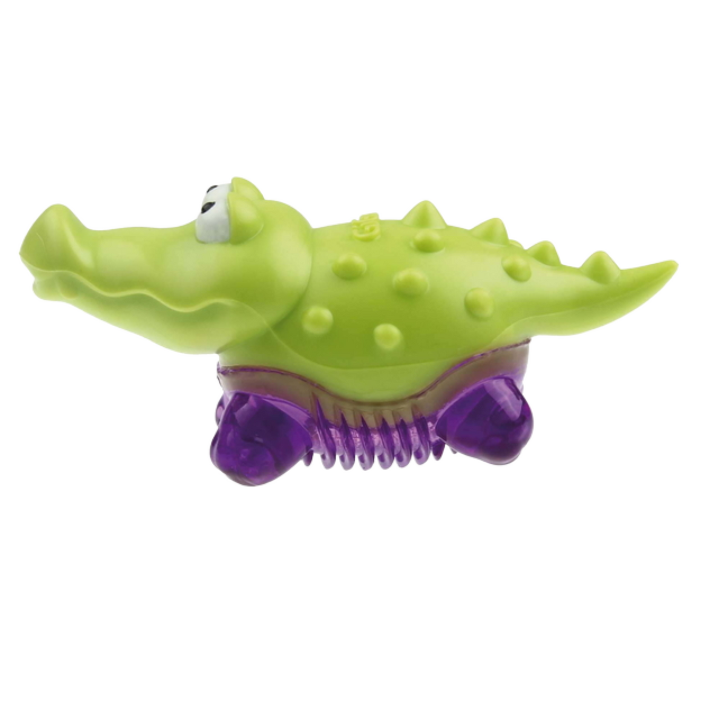Gigwi Suppa Puppa Cachorro Cocodrilo Verde/Morado
