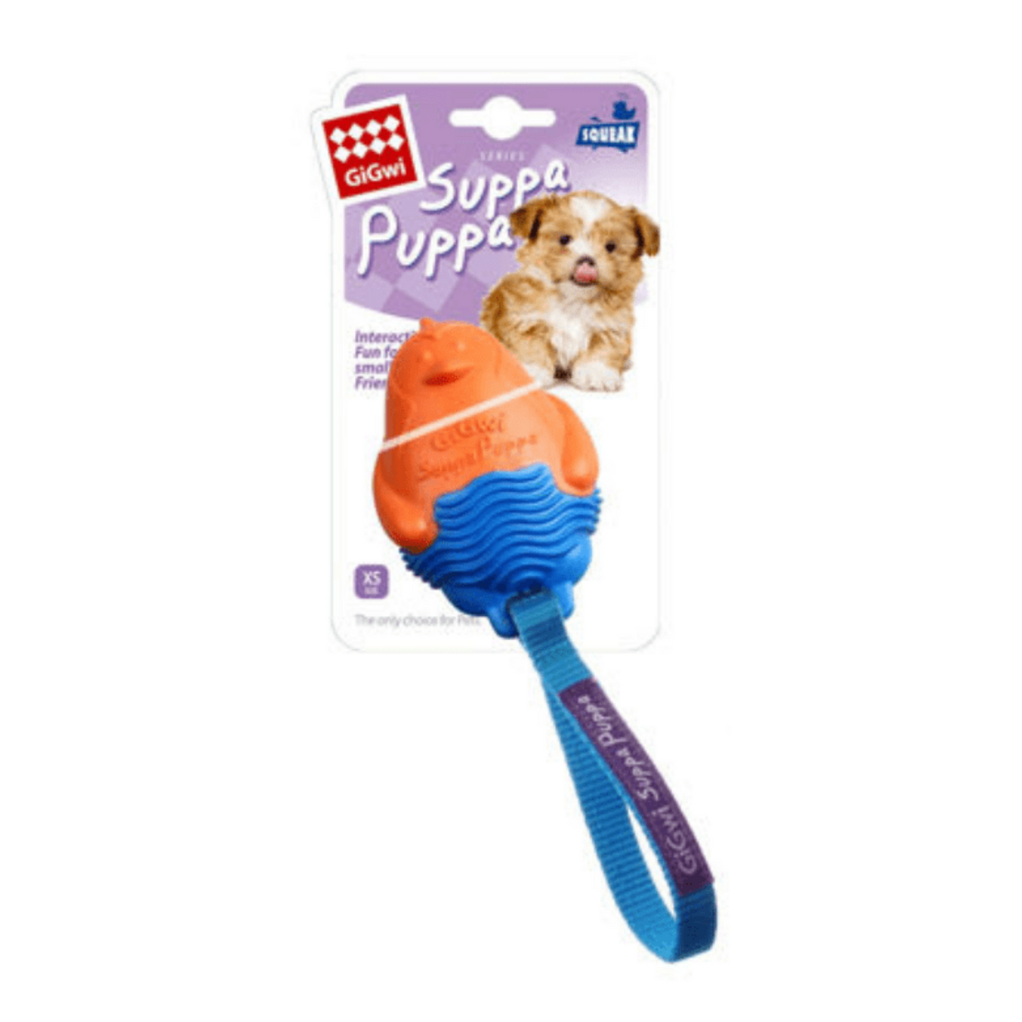 GiGwi Juguete cachorro Suppa Puppa Pingino naranjo/azul