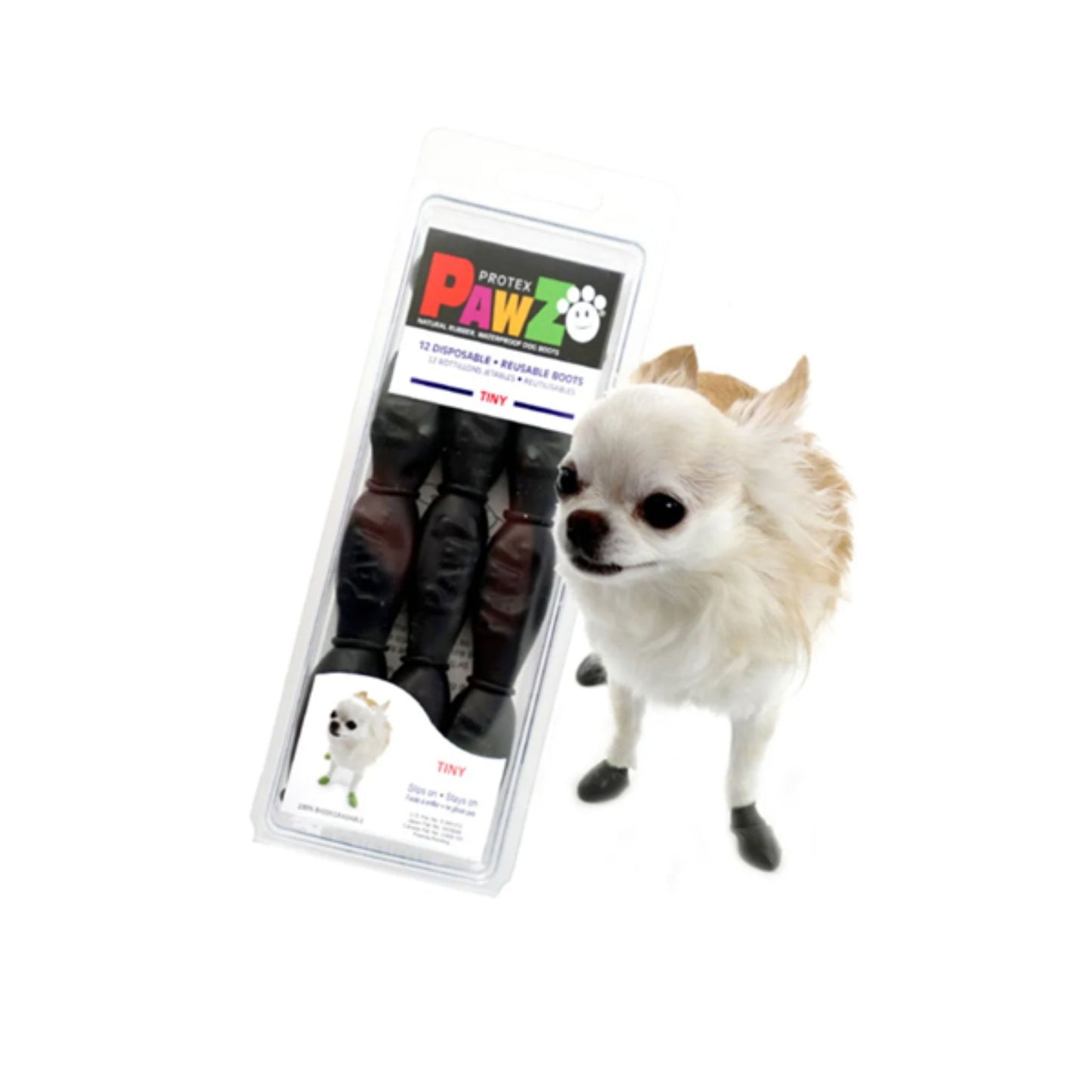 Pawz Botitas Negras Para Perro Talla S