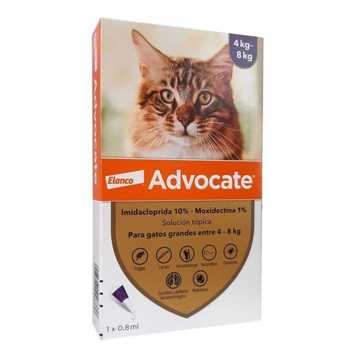 Advocate Pipeta 0.8 ml Gato 4 a 8 kg x 1 unidad