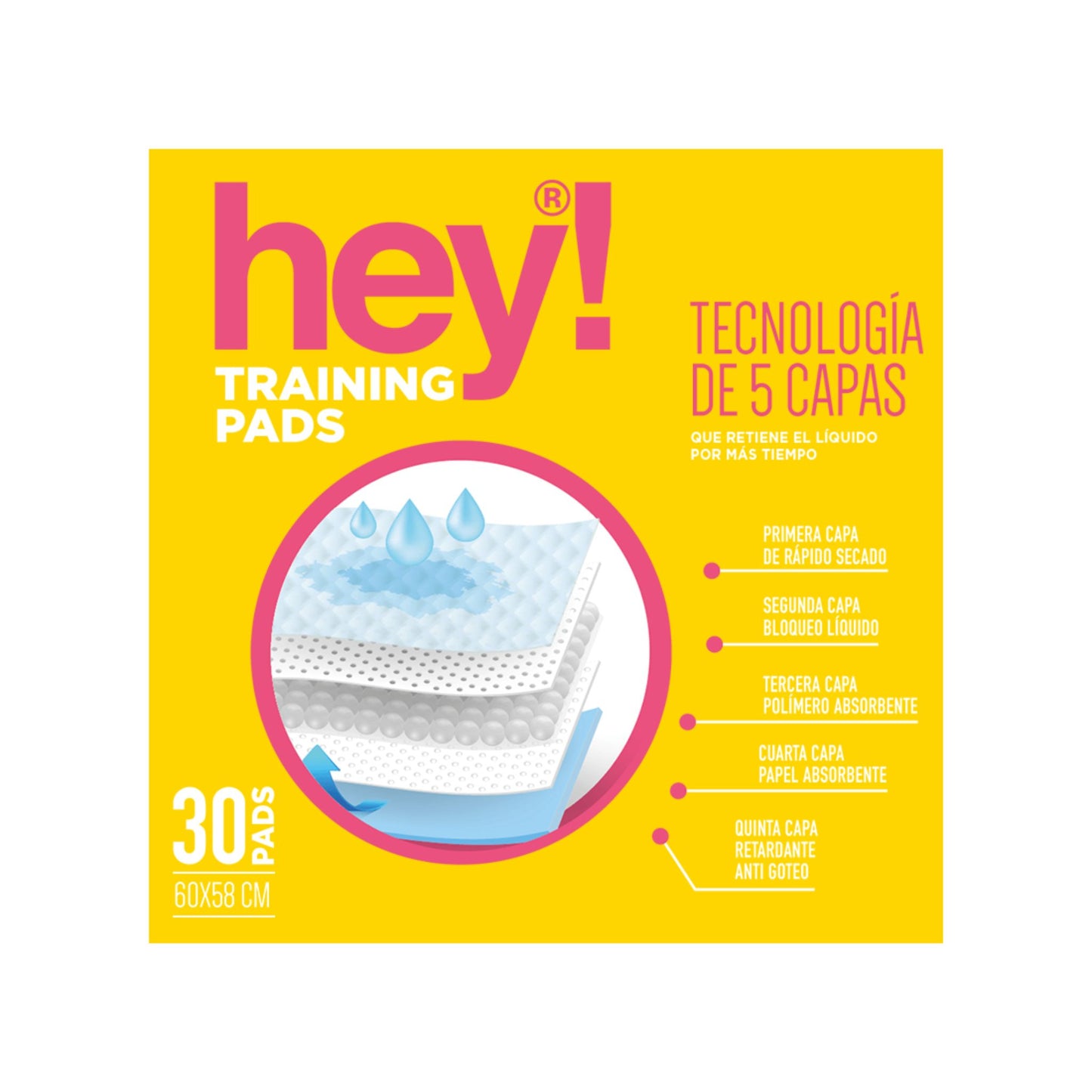 HEY! 60X58 Sabanillas 30 uds