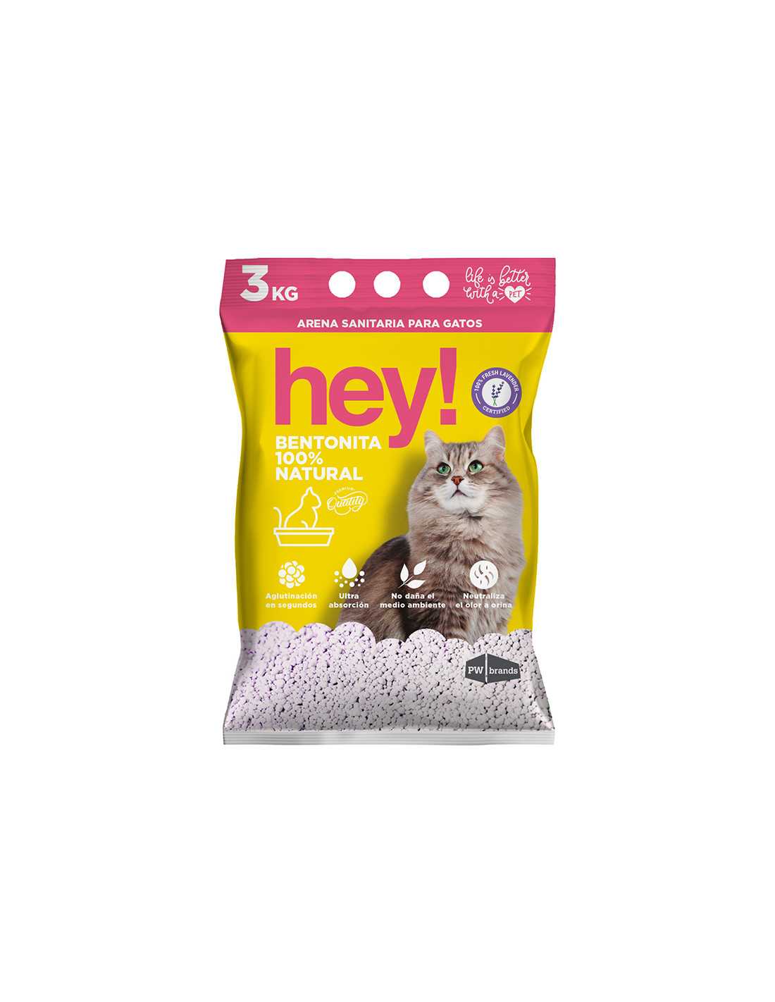 Hey - Arena Aglutinante Lavanda 3 kg