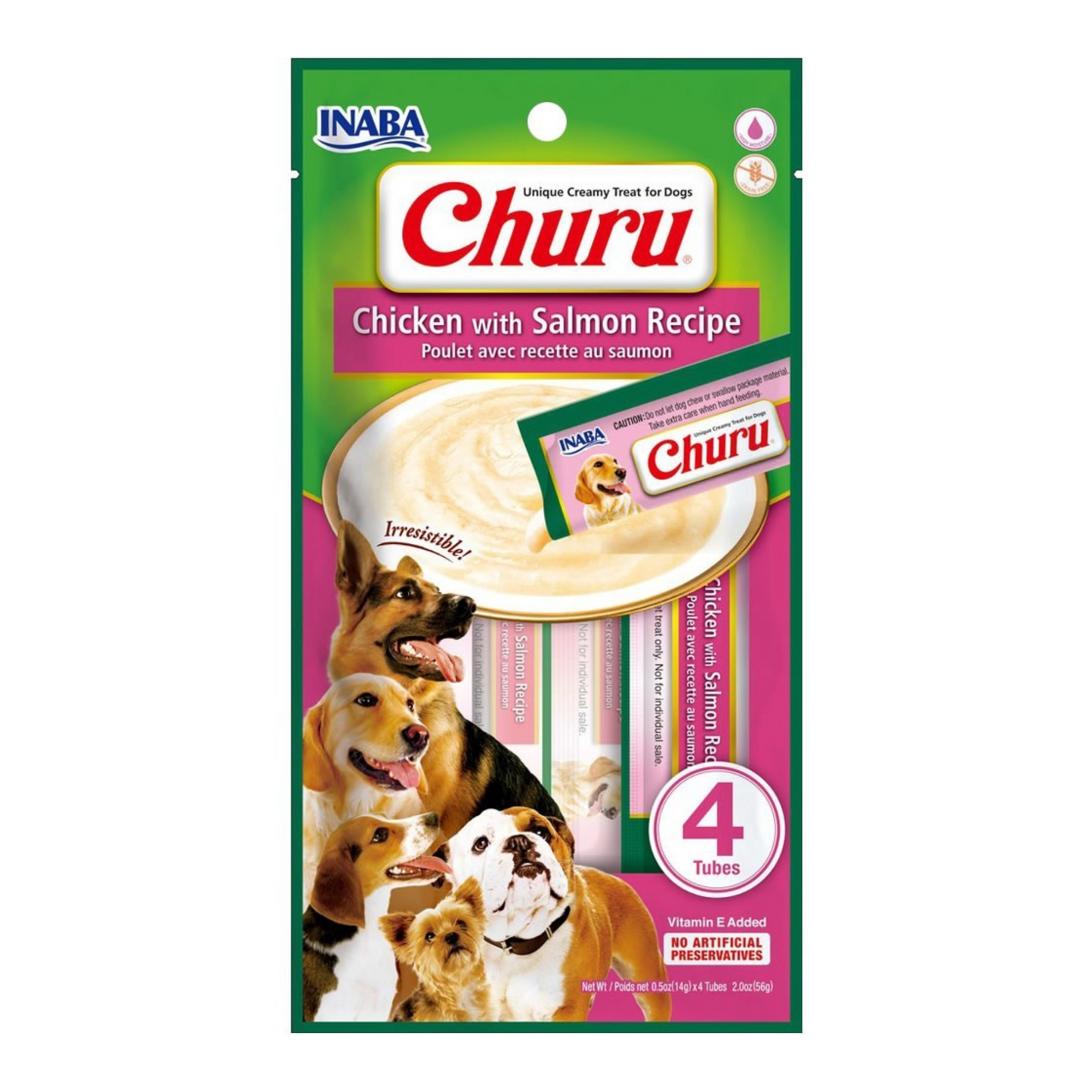 Churu Perros sabor Pollo y Salmón 56 Grs.