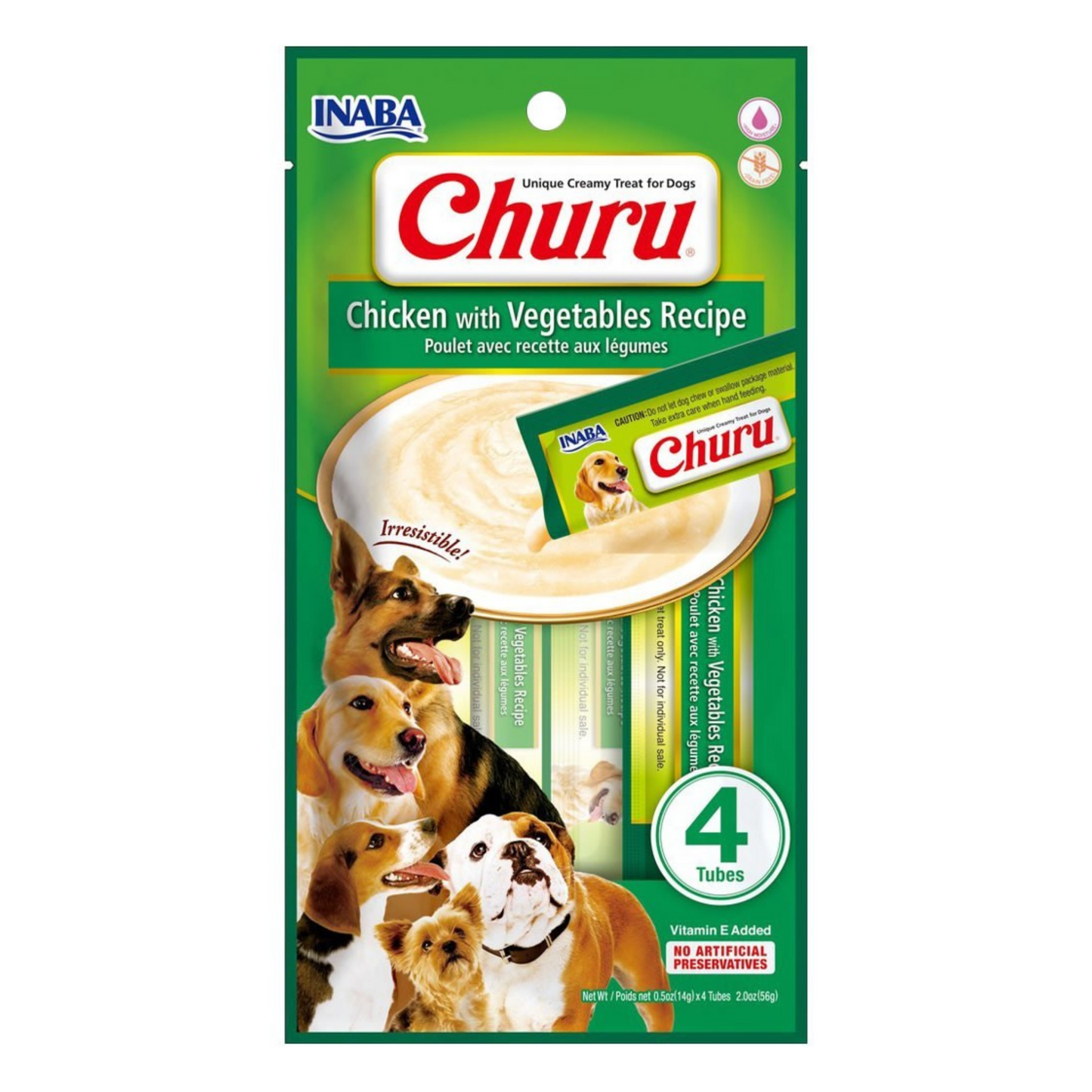 Churu Perros sabor Pollo y Vegetales 56 Grs.