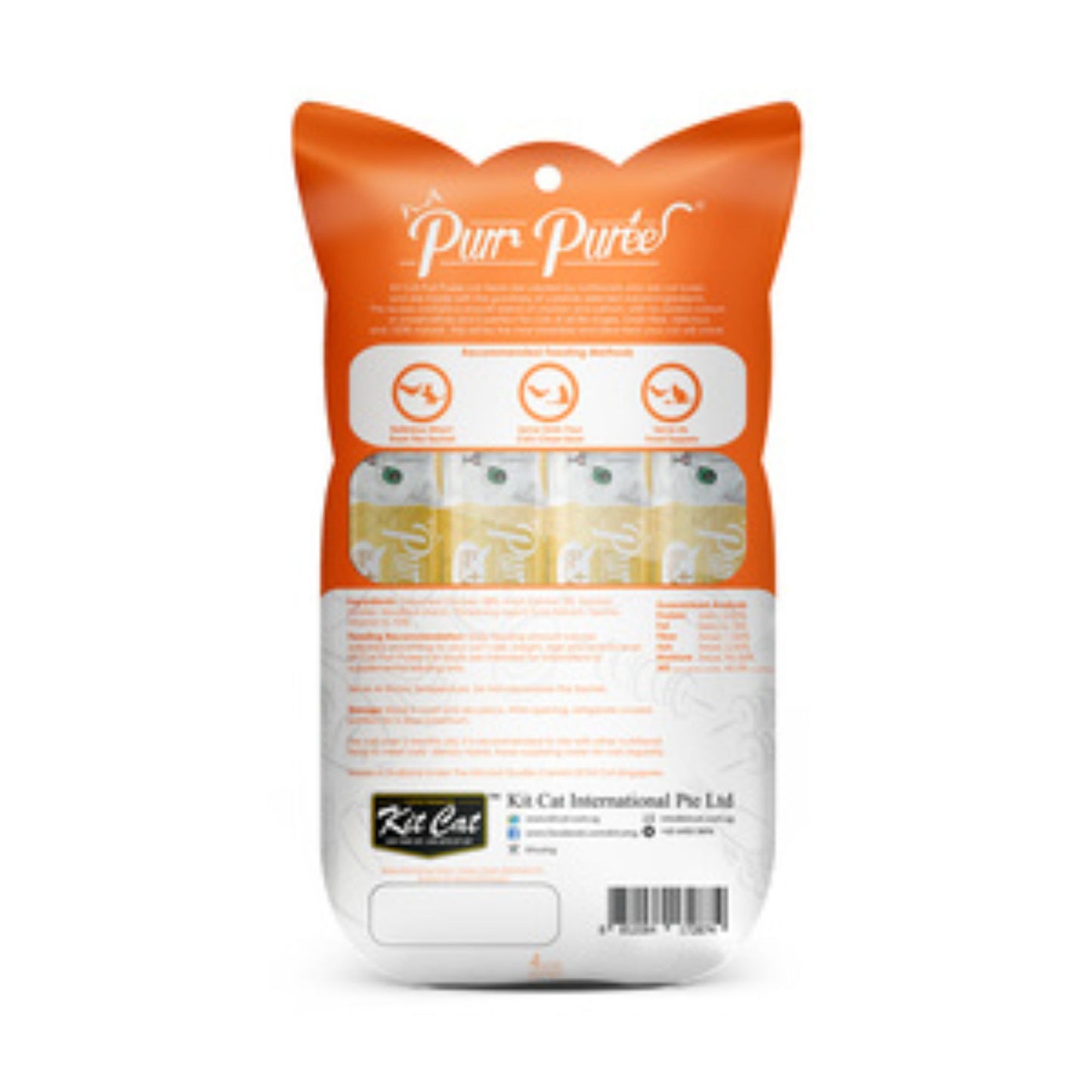 Kit Cat Purr Puree Pollo & Salmón 60 g